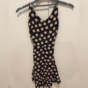 Floral strappy back dress